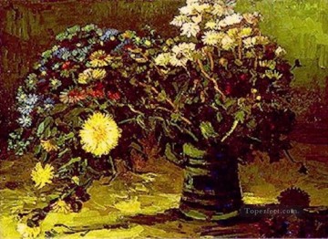  flores - Jarrón con Margaritas Vincent van Gogh Impresionismo Flores